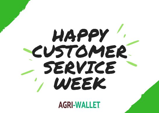 To all our esteemed clients and partners, we appreciate you. Thank you for choosing <a href="/agri_wallet/">Agri-wallet</a> 
@RabobankGroup <a href="/SCALE_2/">2SCALE</a> @IFDC <a href="/SNVworld/">SNV - find us on Bluesky as snv.org</a> <a href="/wbg_gov/">World Bank Gov</a> 
#DisruptiveAgriTech
#Agriwallet
#GrowYourBusiness
#CustomerServiceWeek2020