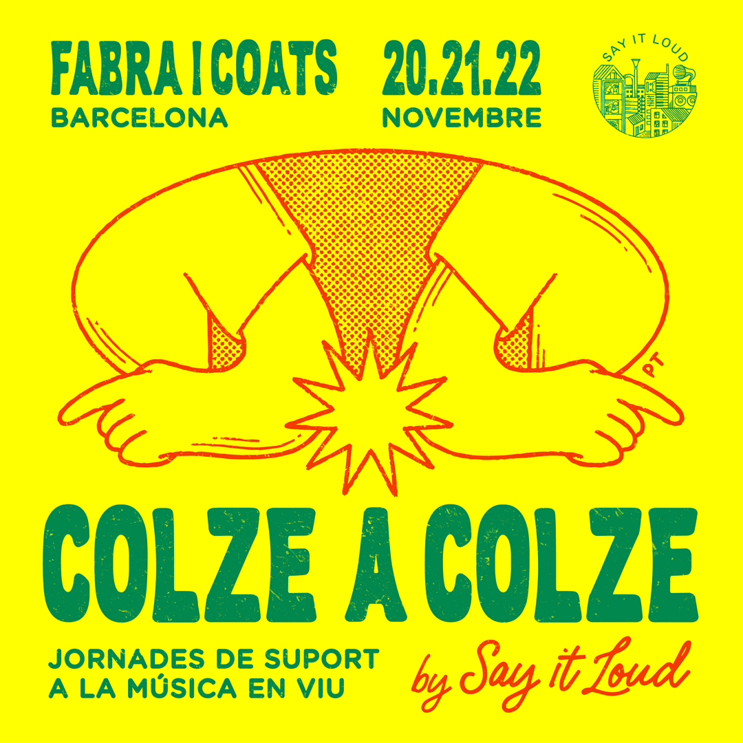 💥 COLZE A COLZE by @SayitLoudBcn // 20, 21 i 22 NOVEMBRE // Fabra i Coats // Jornades de suport a la música en viu.

Aquest any no podem celebrar el #SayItLoud però no renunciem a la música en viu.

Mateixes dates.
Mateix espai.
Mateixa actitud.

Ben aviat més info!