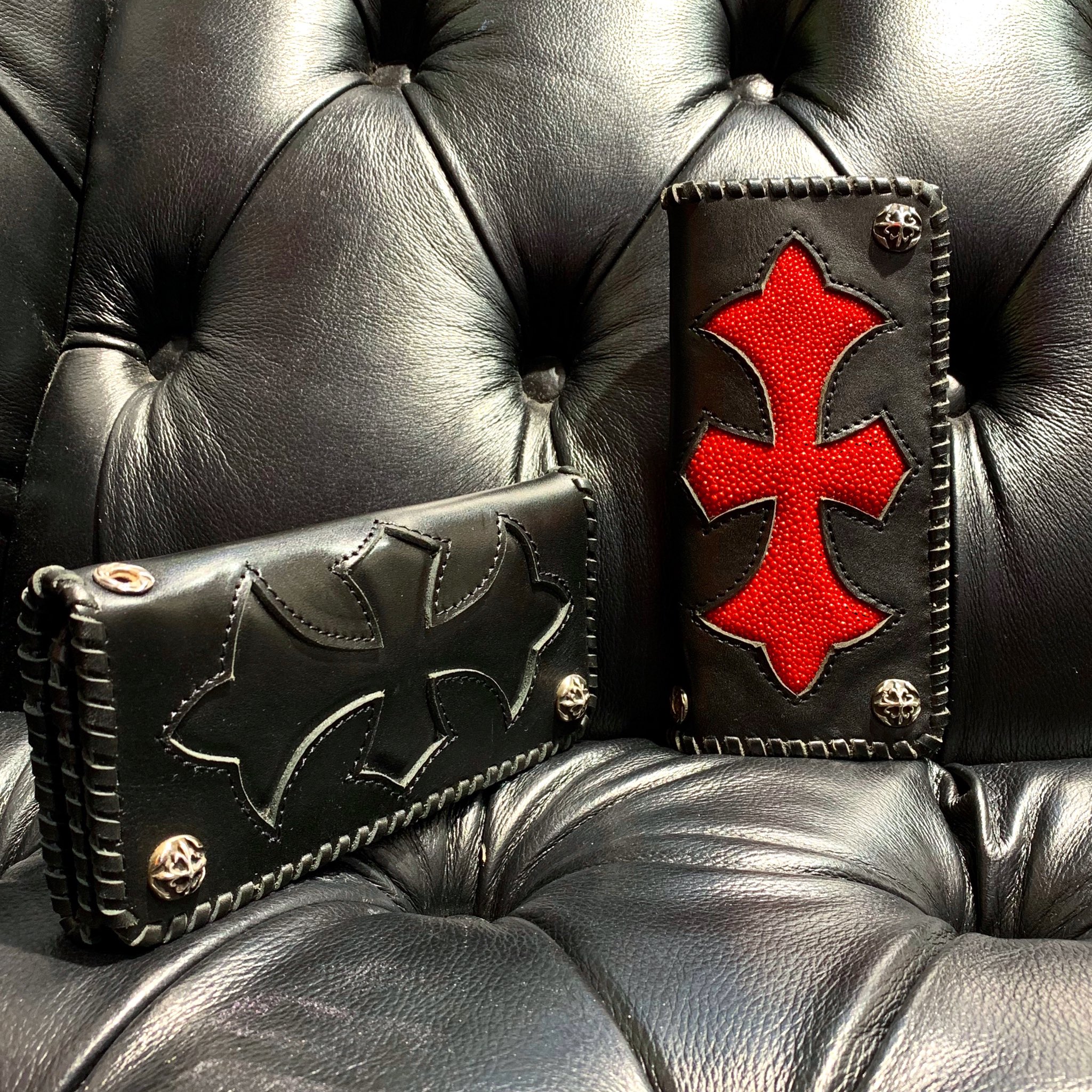 A＆G レザーウォレット ビンテージ カスタム】