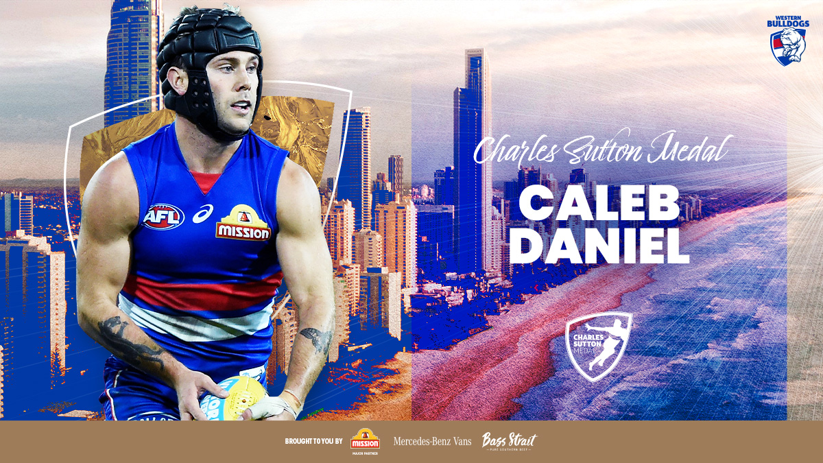 westernbulldogs's tweet photo. Your 2020 Charles Sutton Medallist.

Caleb Daniel 🥇

#MightyWest https://t.co/oGWp4WbR02