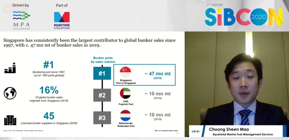 Discovering latest #bunkering industry developments at #SIBCON2020 Virtual Conference