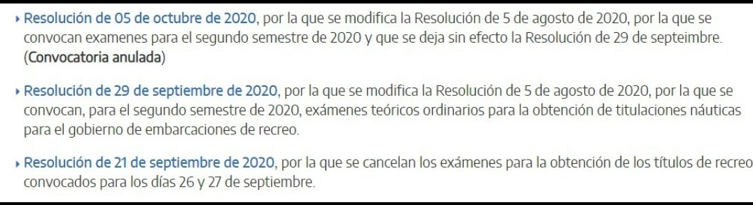 Y se vuelve a suspender la convocatoria del examen de #PY en #Madrid programado para el día 18oct. Lógico, lo que sorprende es que esto no lo supieran hace 5 días cuando publicaron fecha.. 🤯 mitma.gob.es/marina-mercant… //<a href="/testpatronapp/">Test Patrón</a>