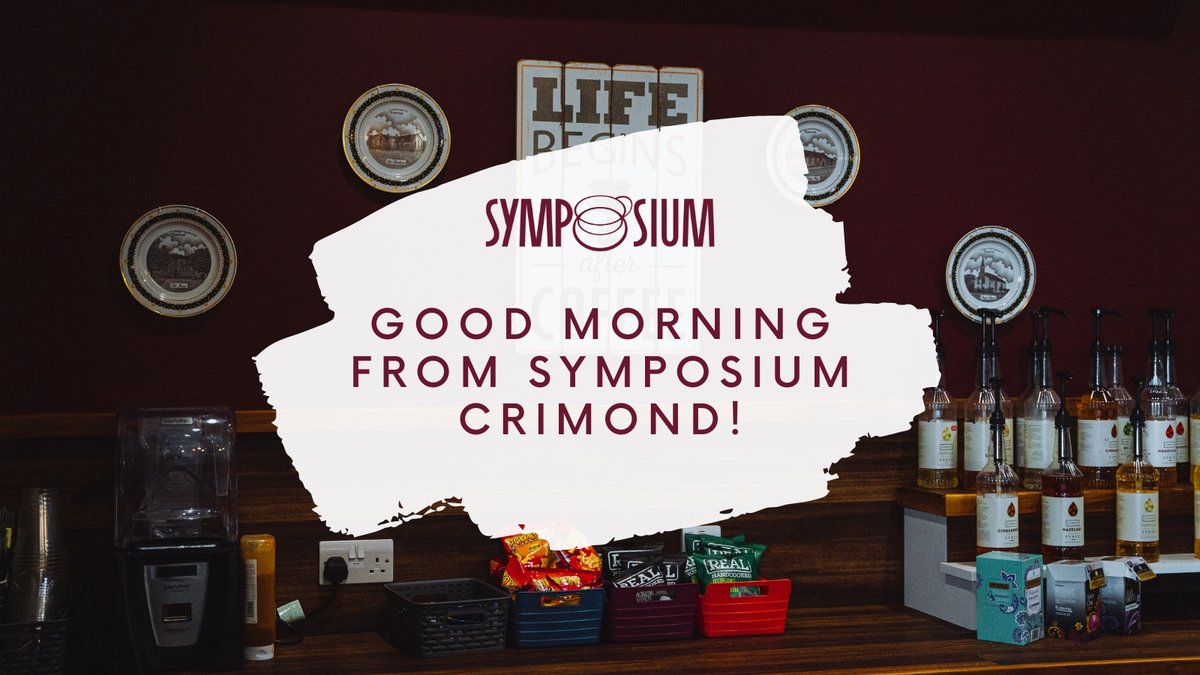SYMPOSIUMgb's tweet photo. Good morning from SYMPOSIUM Crimond! We’re open from 10-3 today to sit-in & take-away! Why not take your laptop along and try out one of our workstations? 👨💻 #cafeworking #coffeetime #visitabdn https://t.co/nm6gZAg9tB