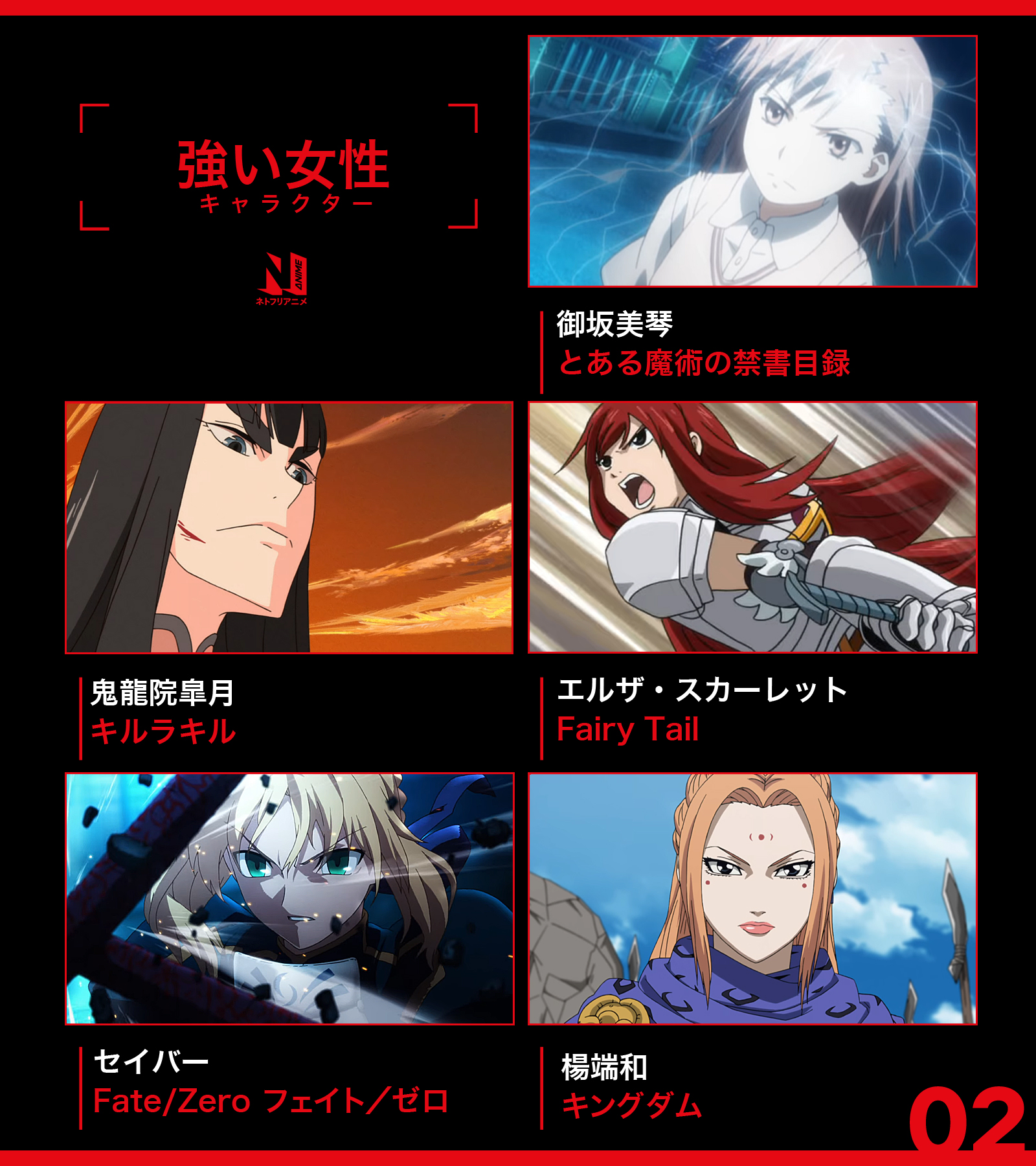 Twitter पर Netflix Japan Anime ネトフリ で配信中のアニメ作品から 強い女性キャラクターをピックアップ あなたについていきたい と 思わせてくれるカッコいい彼女たち その強さに憧れる あなたがついていきたいキャラは ネトフリアニメ