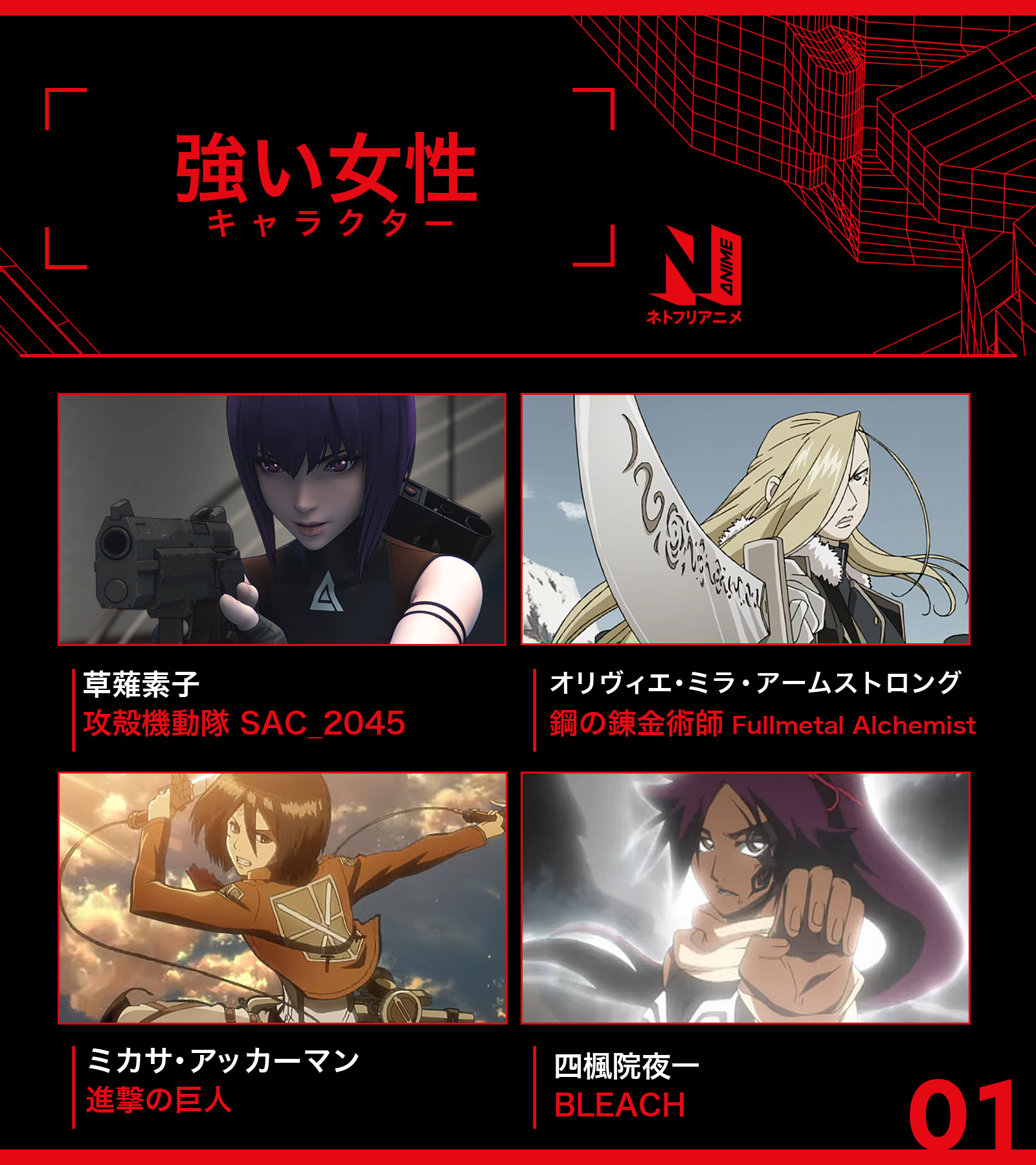 Twitter पर Netflix Japan Anime ネトフリ で配信中のアニメ作品から 強い女性キャラクターをピックアップ あなたについていきたい と 思わせてくれるカッコいい彼女たち その強さに憧れる あなたがついていきたいキャラは ネトフリアニメ Twitter पर Netflix Japan Anime ネトフリ で配信中のアニメ作品から 強い女性キャラクターをピックアップ あなたについていきたい と 思わせてくれるカッコいい彼女たち その強さに憧れる あなたがついていきたいキャラは ネトフリアニメ
