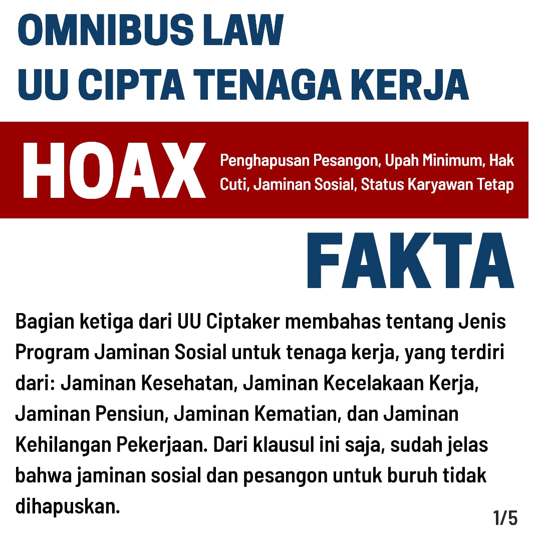 negativisme's tweet image. ini yang marah-marah gara-gara kegocek sama yg sengaja mau manfaatin ketidaktahuan dan kemalasbacaan, yg bikin kamu marah pada Omnibus Law Cipta Kerja itu Hoax atau Fakta?

Sila sebarkan biar banyak yg terselamatkan 🙏