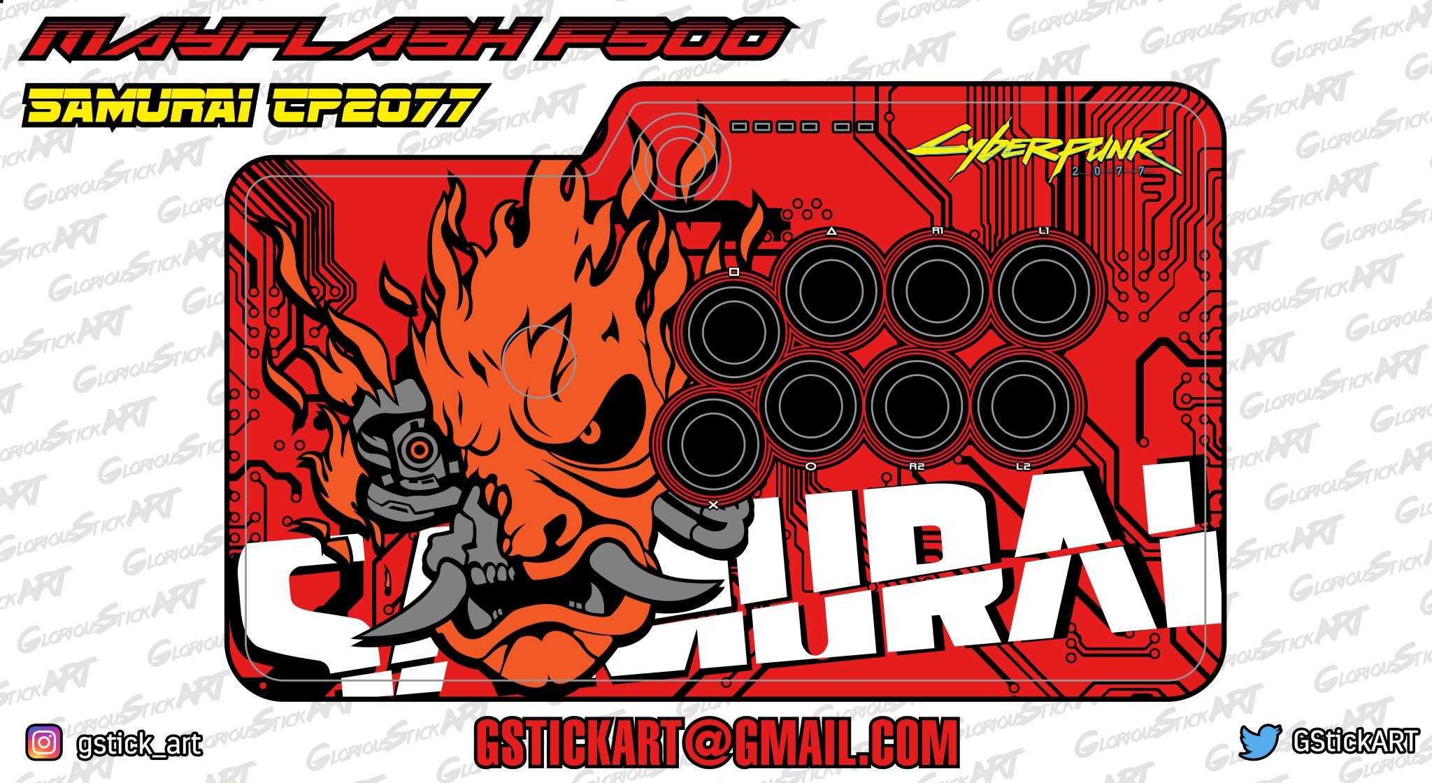 Glorious StickART On Twitter Free Mayflash F500 Samurai CP2077 glorious-stickart-on-twitter-free-mayflash-f500-samurai-cp2077