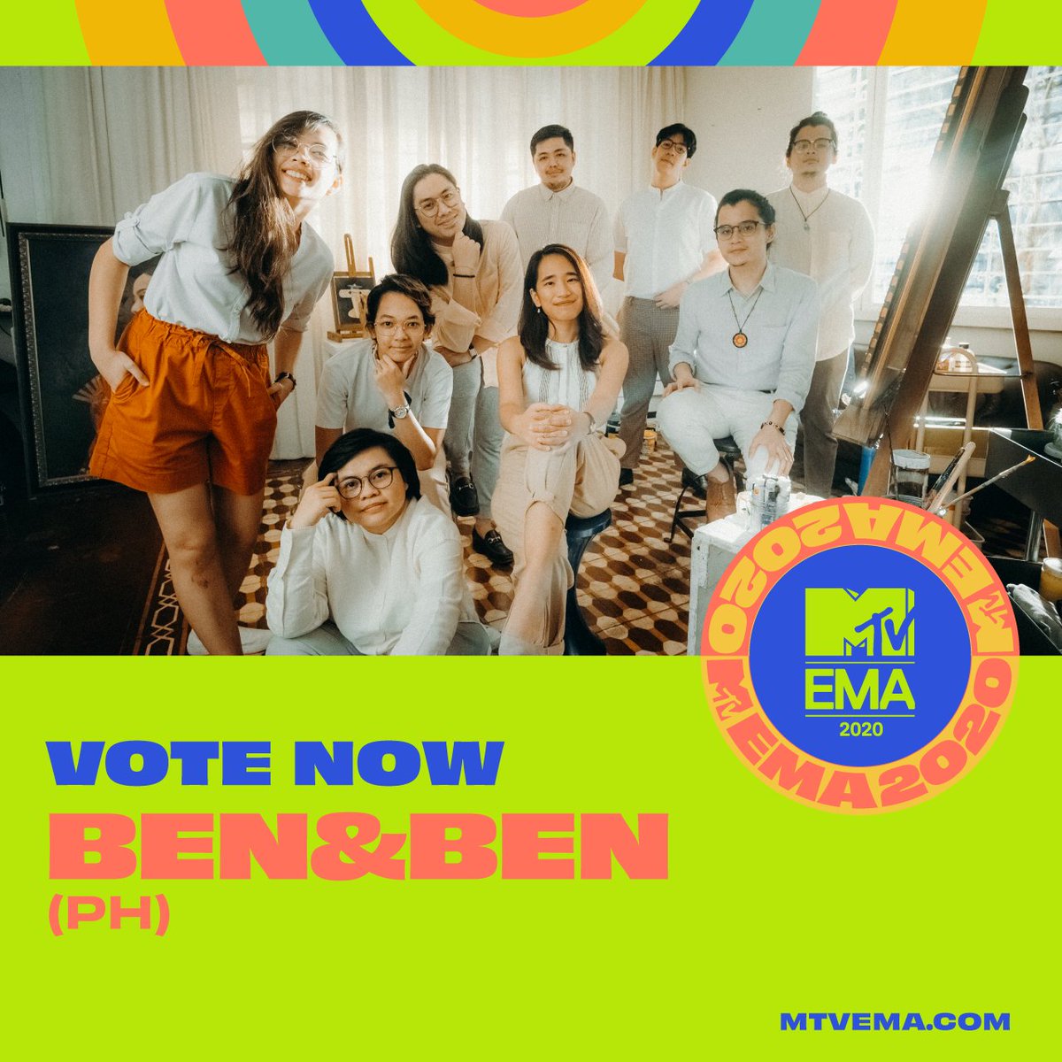 BenAndBenMusic's tweet photo. LONG BUT PLEASE READ:

hello! nominated tayo bilang BEST SOUTHEAST ASIA ACT sa MTV EMA 2020 😭 pangarap talaga naming umabot tayo at yung music ng Ben&amp;Ben sa iba't ibang part ng mundo at super makakatulong itong once-in-a-lifetime opportunity if mapanalunan natin to

magpapa(1/2) https://t.co/nKF8nt0ISq