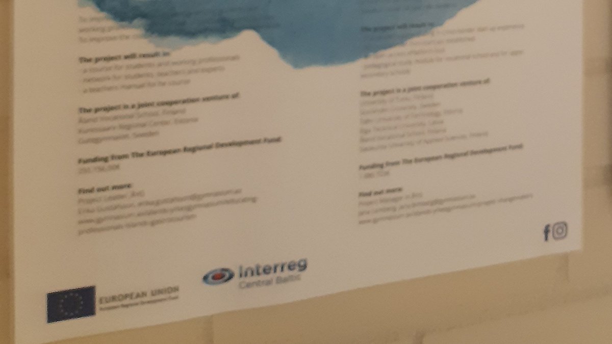 CentralBaltic's tweet photo. By educating professionals in #GastroTourism on Central Baltic islands, we can give added value for visitors and inhabitants in the archipelago: locally produced food with unique ingredients, the stories and people around involved, says #ErikaGustafsson #Åland
#CBproject #cp_ax https://t.co/cFGo0ScwdE