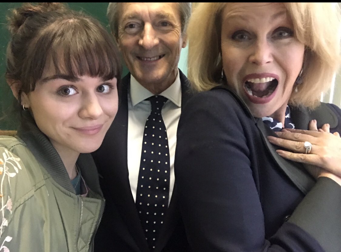 Back in January filming with my onscreen grandparents 🥰 #findingalice #joannalumley #nigelhavers