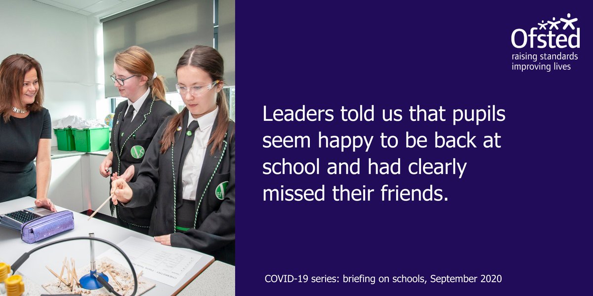 Now published: first reports from Ofsted's autumn visits to schools and children's homes ow.ly/AIVV50BKzYw