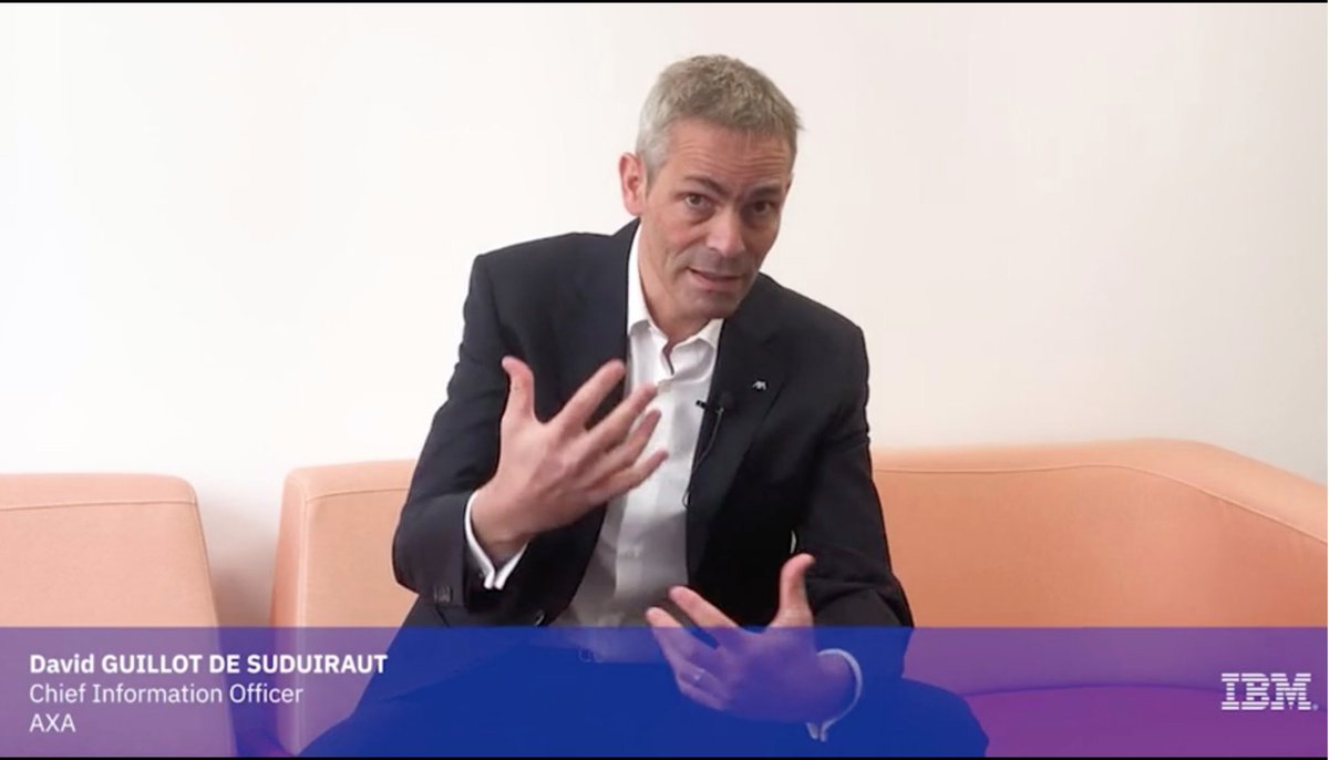 MBensoussanIBM's tweet photo. David Guillot de Suduiraut revient sur la transformation de @AXAFrance vers plus d'agilité et une expérience simplifiée lors de ma table ronde au #ThinkParisFR @IBM_France 
https://t.co/7S8IU4XDfk https://t.co/PSPQoF13di