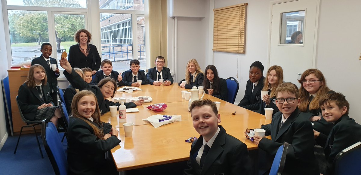 Congratulations to our Year 7 &amp; 8 students who are the first recipients of our "Students of the Week" award. Here they are enjoying hot chocolate &amp; biscuits with Ms Williams, the Headteacher.