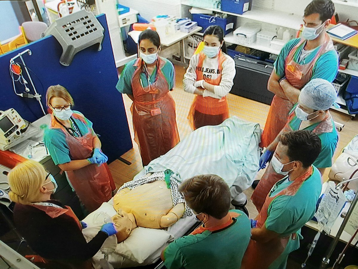 QuEST (@quest_sim) on Twitter photo Airway Training in PPE, learning to protect our patients while protecting our colleagues.
#safelearningenvironment
<a href="/clinedFHFT/">Clinical Education</a> Airway Training in PPE, learning to protect our patients while protecting our colleagues.
#safelearningenvironment
<a href="/clinedFHFT/">Clinical Education</a>