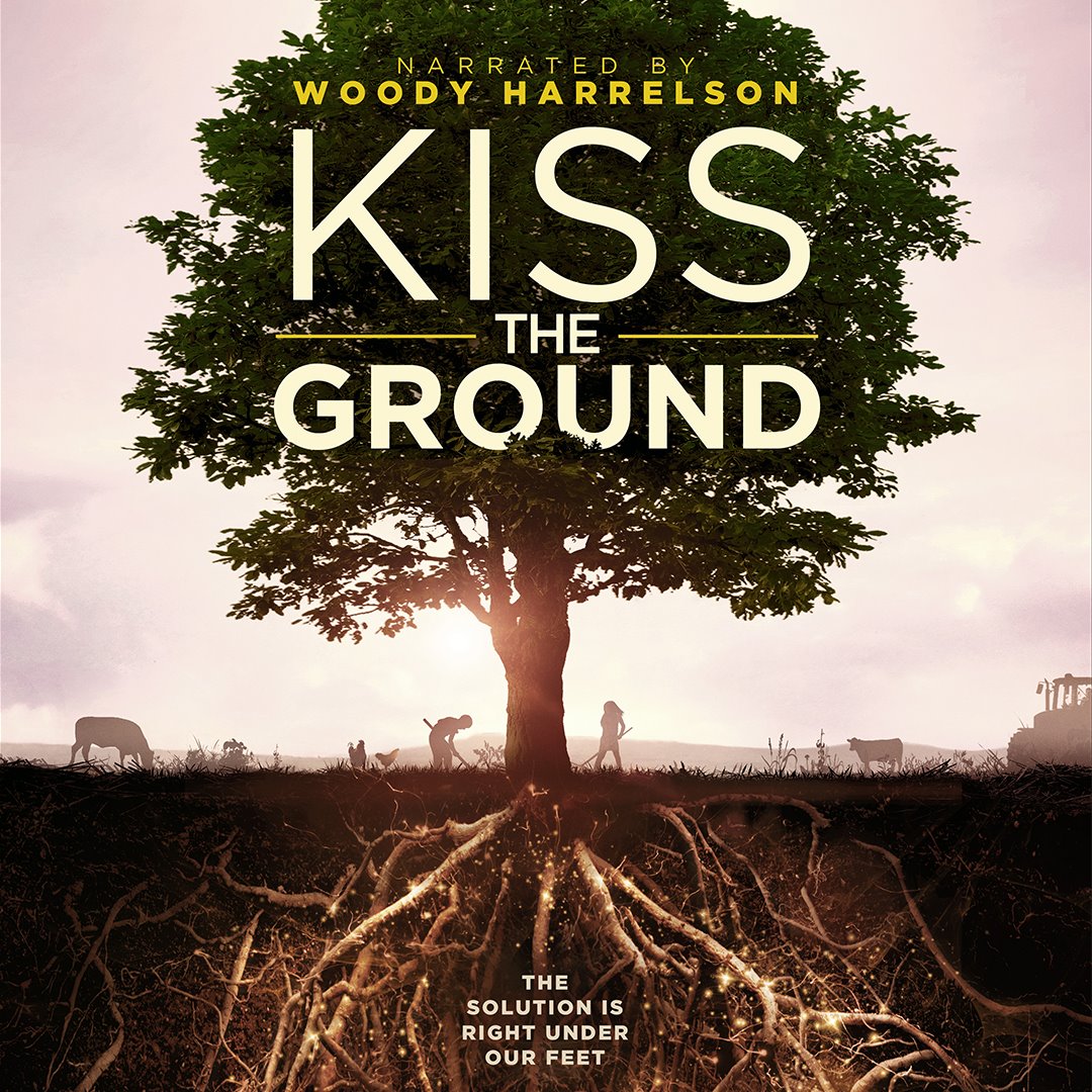 ELD_Initiative's tweet image. Kiss the Ground! In this new documentary, soilmate 
@WoodyHarrelson tells the story of soil and its power to reverse #ClimateChange by storing carbon. Climate activists, farmers and scientists are sending out an SOS  #saveoursoils ! Available on #Netflix