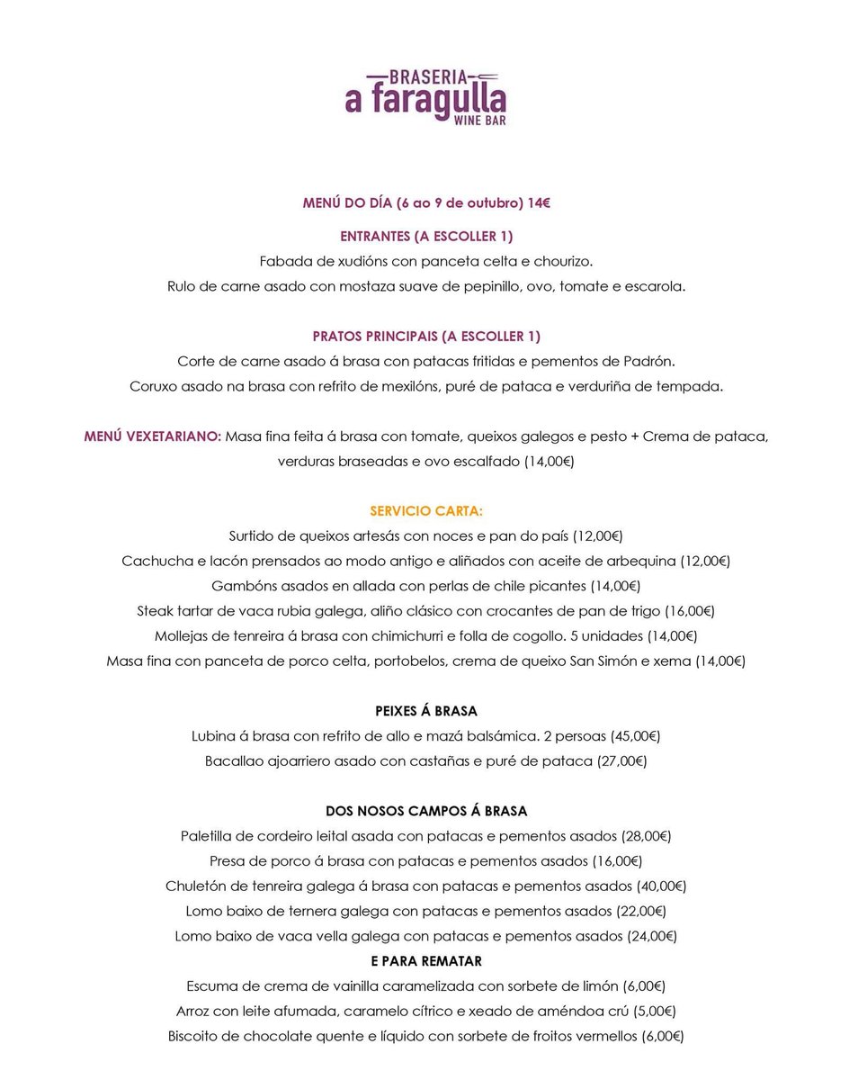 Comeza a semana e con ela presentamos o novo ➡️MENÚ SEMANAL 😋

‼️Feliz martes faragull@s‼️

#afaragulla #menu #menusemanal #ribeirasacra #comerenribeirasacra