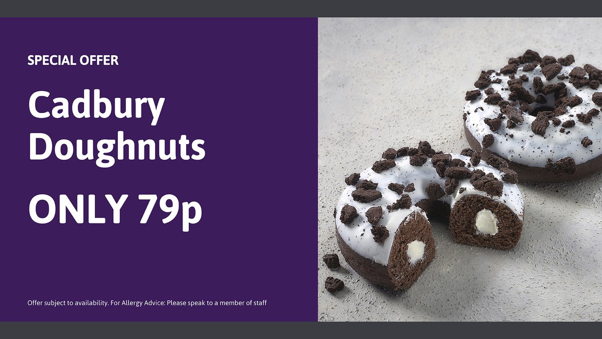 EssentialsLee's tweet photo. Cadbury's donuts in 3 great flavours, Oreo, Caramel and Dairy milk, just 79p each, in store now. #BPLeeonSolent #BudgensLeeonSolent #Cadburys #donuts #LeeonSolent #Oreo #Caramel #DairyMilk https://t.co/NaV7oPE3YI