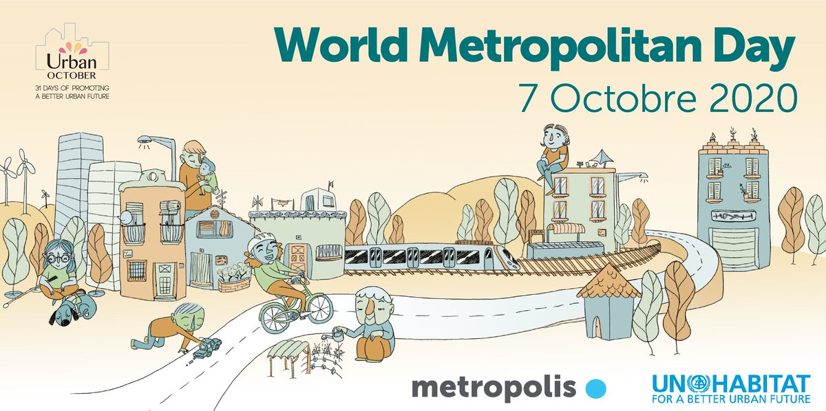 Mañana se celebra el día Mundial Metropolitano 2020. Os animamos a participar de la discusión virtual  "𝗟𝗮𝘀 𝗺𝗲𝘁𝗿𝗼́𝗽𝗼𝗹𝗶𝘀 𝗳𝗿𝗲𝗻𝘁𝗲 𝗮 𝗹𝗮 𝗽𝗮𝗻𝗱𝗲𝗺𝗶𝗮" que organizan <a href="/metropolis_org/">Metropolis</a> y <a href="/onuhabitat/">ONU HABITAT América Latina y El Caribe</a> 
⏰7 Octubre 15:30h CET
👉Inscripciones cutt.ly/pgwyfEr