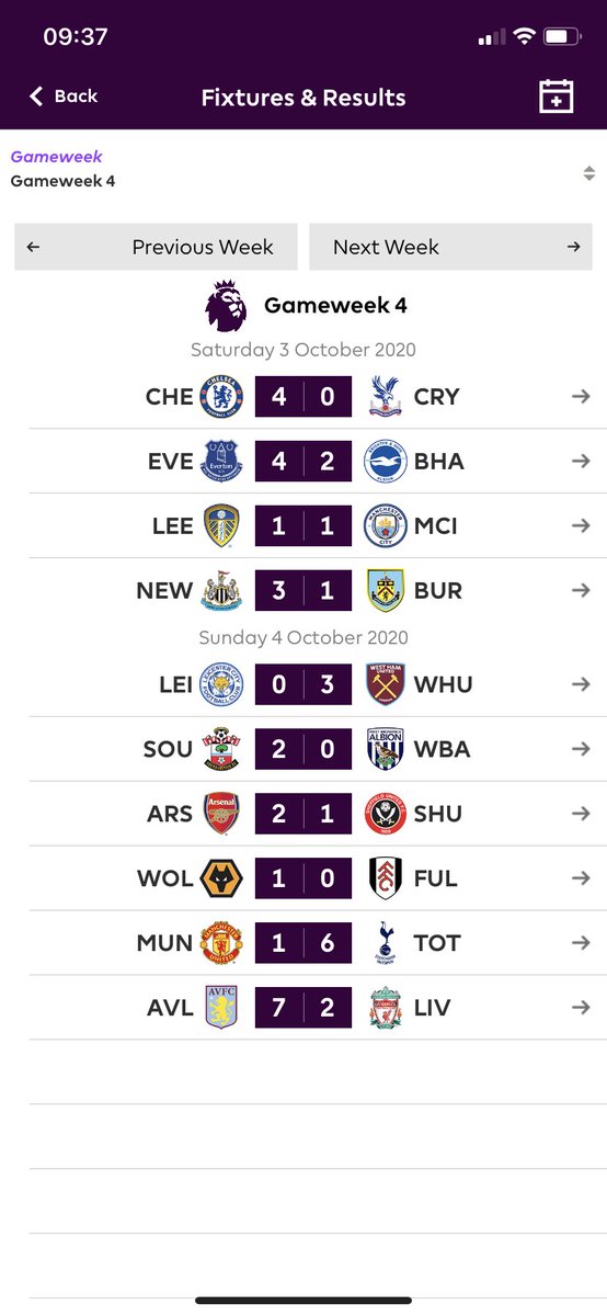 WeAreResource's tweet photo. 🏆⚽️ #resourceFPL GW4 Roundup 

Well. We needed a day just to realise what happened at the weekend with an unbelievable 4️⃣1️⃣ Goals over 10 games! Time to think as we head for the international break 💭

How do you feel after that weekend and who’s contemplating using their chips? https://t.co/XU95vXVFea