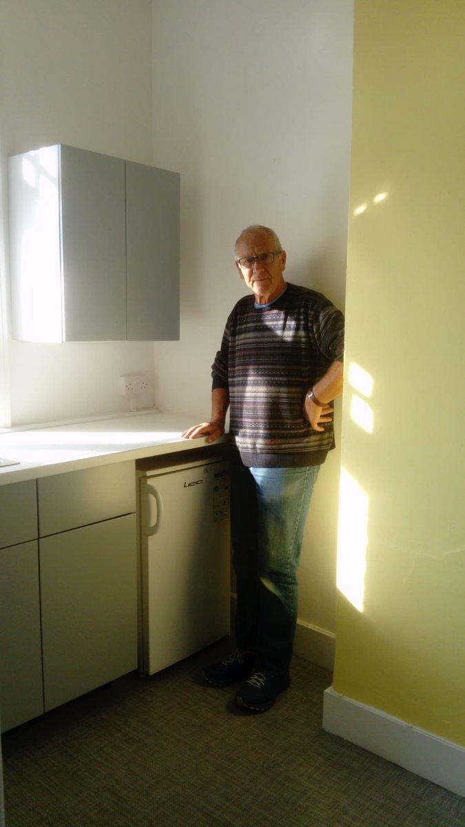 Our thanks to Peter Green for working away tirelessly to create a new kitchen for our studio artists 😌 #newkitchen #hernebay