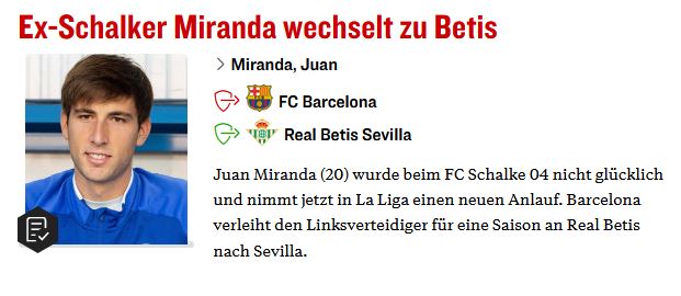 DerPoppe's tweet photo. Es ist passiert: 
Lass Miranda, denn Sevilla! https://t.co/PvHZcn3VCI