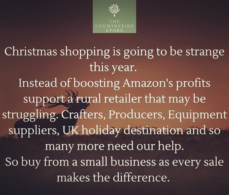 TheCountryside4's tweet image. Let's act now.
Support British retailers.

thecountrysidestore.co.uk
sales@thecountrysidestore.co.uk

#supportsmallbusiness #ruralretail #shop #shopnow #Christmas2020