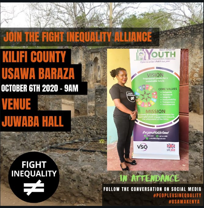 JemimahApisi's tweet photo. @Ysd_kilifi @OnlineYouthful @activistacoast @GP_Kenya @FightInequality @VSOKenya @bettercoastorg Social accountability is key. 
public baraza.
#PEOPLEVSINEQUALITY
#USAWAKENYA https://t.co/75GcWWpYgX
