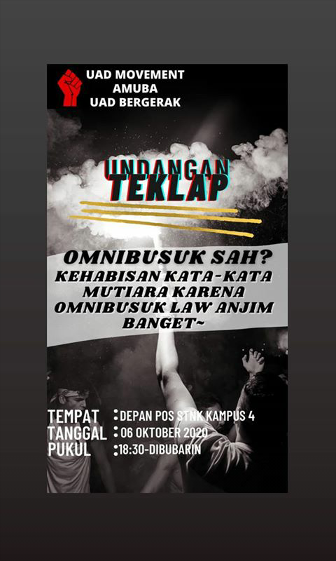 txtdrsangsurya's tweet photo. Kehabisan kata-kata mutiara karena Omnibuslaw Anjim banget

Sokk merapat nanti bareng @Uadmovement 

#GagalkanOmnibusLaw #MosiTidakPercayaJokowi https://t.co/Ca3KqBJGv9