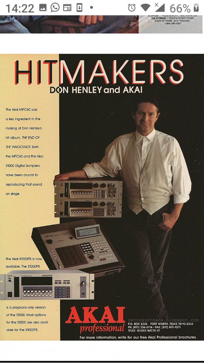 UIAR3's tweet image. EAGLES (Joe, Felder &amp;amp; Henley) featured in ads probably in 80s.