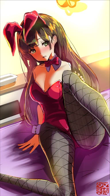 バニーな桂みやびはん描きま。みやびはん派手な服装やだって言ってたので絶対嫌々着てますつまり最高です。
#駅メモファンアート 
