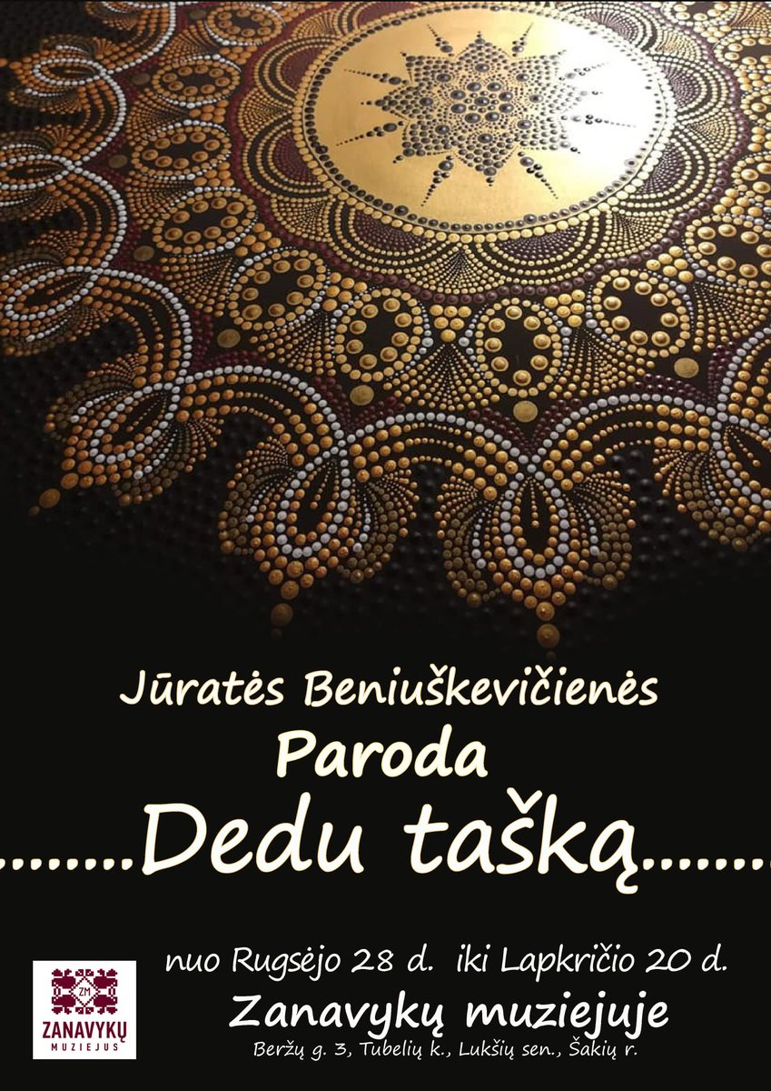 zanavyku's tweet photo. Muziejuje veikia dvi naujos parodos #zanavykumuziejus #paroda #parodamuziejuje #exhibition #tautodailesmetai #keramika #clay #ceramics #mandala https://t.co/NxFARlYCym