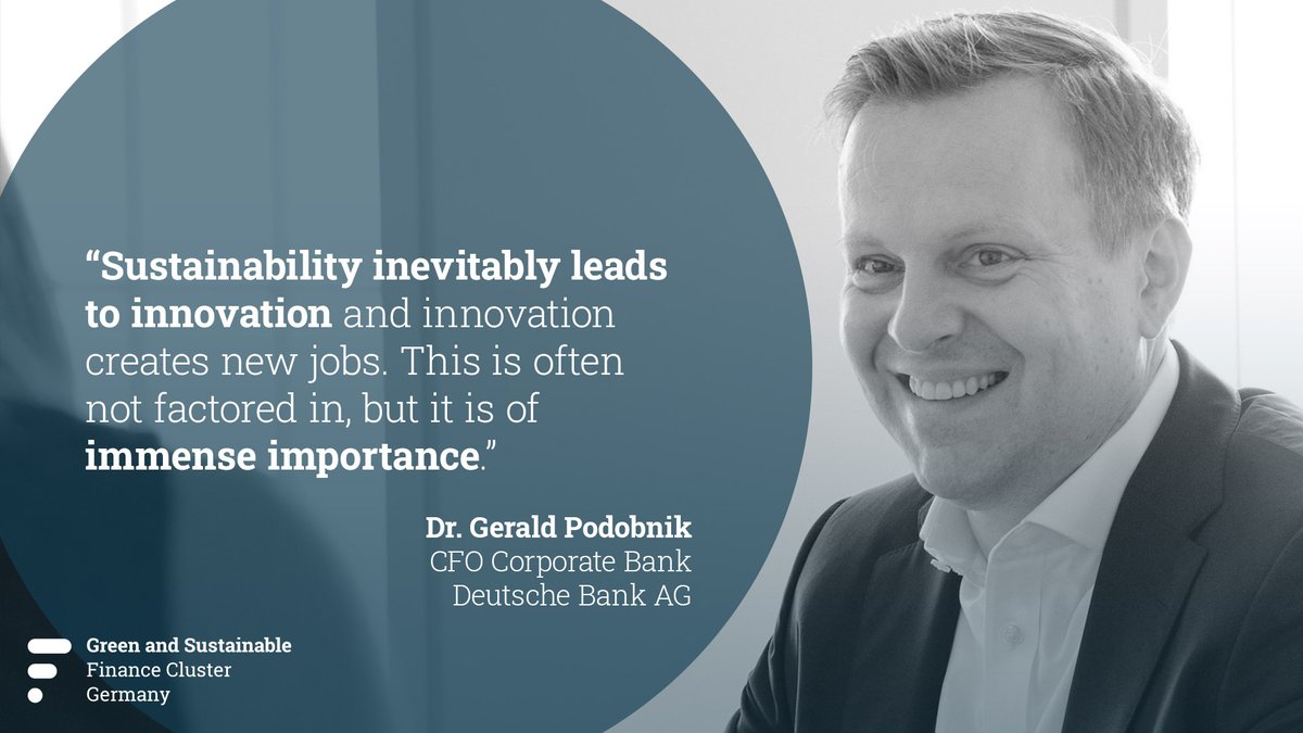 GSFC Germany e.V. (@gsfcg) on Twitter photo What is sustainable finance for you? How can this movement be successfully developed and what role does the GSFCG play in this field? We asked Dr. Gerald Podobnik (CFO Corporate Bank <a href="/DeutscheBankAG/">Deutsche Bank Deutschland</a>) in our second #WeAreTheCluster interview. Read it here: gsfc-germany.com/en/dr-gerald-p… What is sustainable finance for you? How can this movement be successfully developed and what role does the GSFCG play in this field? We asked Dr. Gerald Podobnik (CFO Corporate Bank <a href="/DeutscheBankAG/">Deutsche Bank Deutschland</a>) in our second #WeAreTheCluster interview. Read it here: gsfc-germany.com/en/dr-gerald-p…