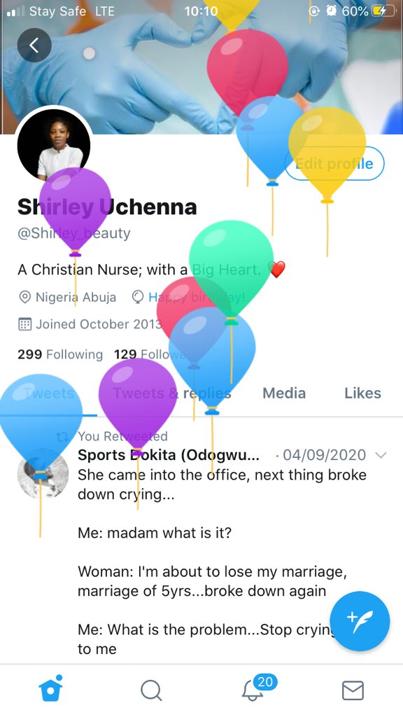 I got the Balloons today.
Happy Birthday to Me and My Twins Barrister Nelly Uzo. 