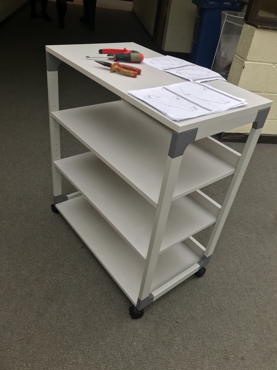 DeansrathCC's tweet photo. Expert engineering skills by Jess &amp; Vero, 2nd Yr! ‘Georgina’ &amp; ‘Regina’ built and ready to roll carrying 6th Years’ laptops and iPads. #DccConnect #DDLETB https://t.co/9VkZT0y46V