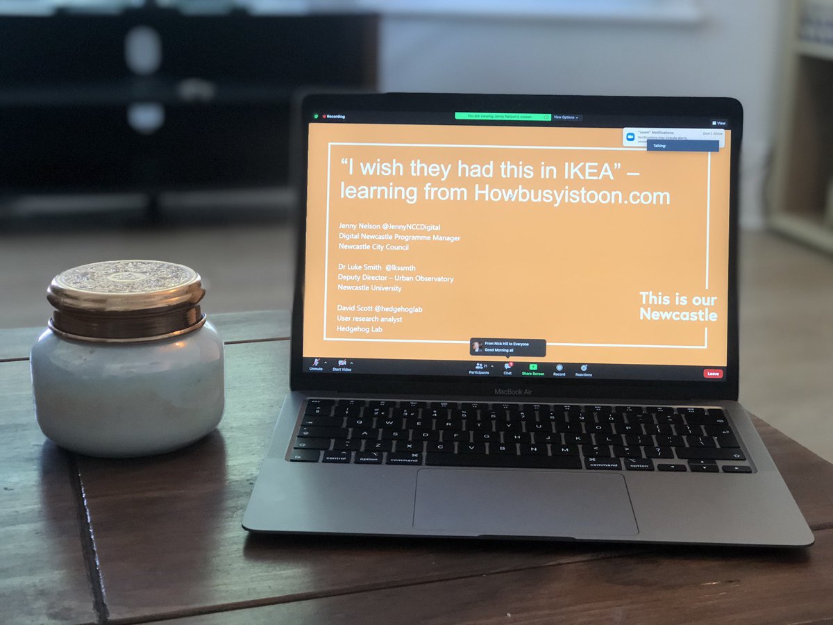 egle_a_ieva's tweet image. A great presentation at #LocalGovCamp today from @JennyNCCDigital @lkssmth about the #HowBusyIsToon project. Using @urbanobserv footfall data to enable people to return to high street the way that meets user needs. #FixThePlumbing #COVID19 read more here: localdigital.gov.uk/funded-project…