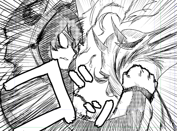 ぜんぜんわからない雰囲気で漫画を描いている 