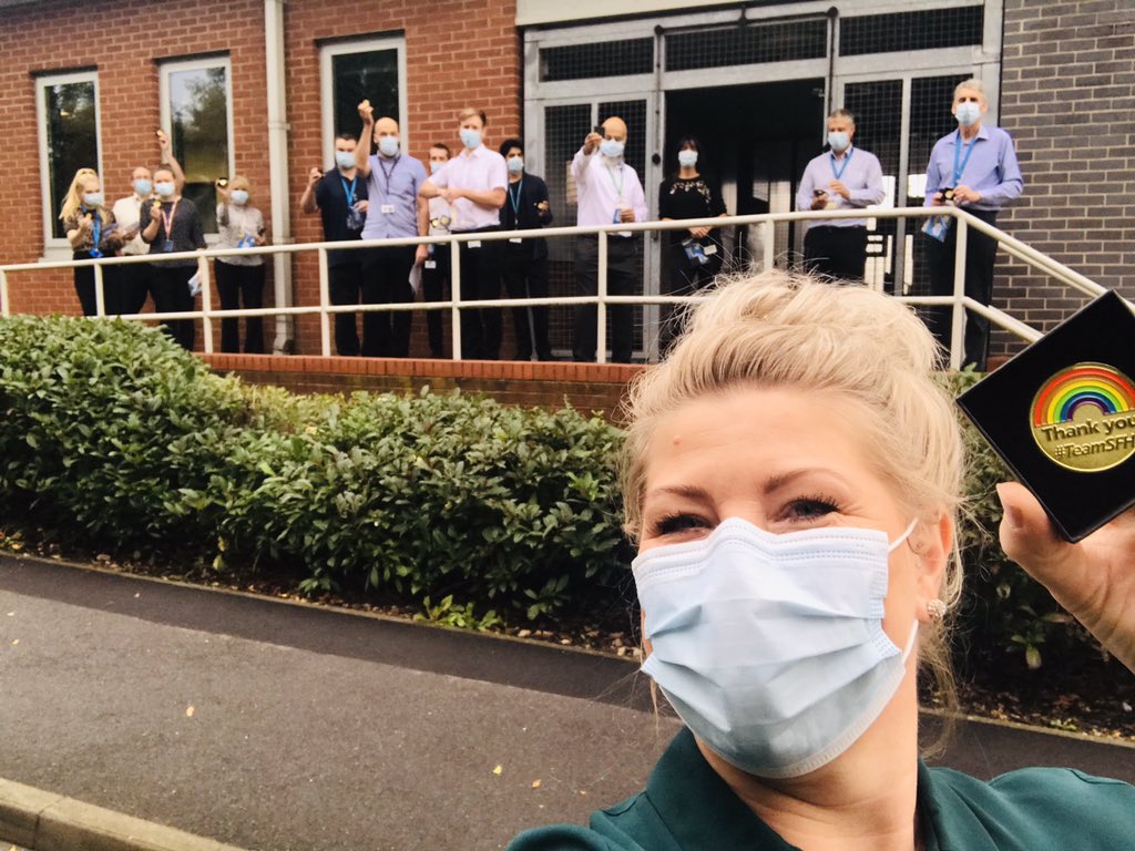 dring_tracy's tweet photo. Medical Equipment Management Dept. MEMD Team proudly celebrating with their COVID thankyou #TeamSFH Coins. MEMD also celebrating 30yrs if registration in 2020 to British Standards QM ISO9001 #ISO https://t.co/VZI6tUkop5