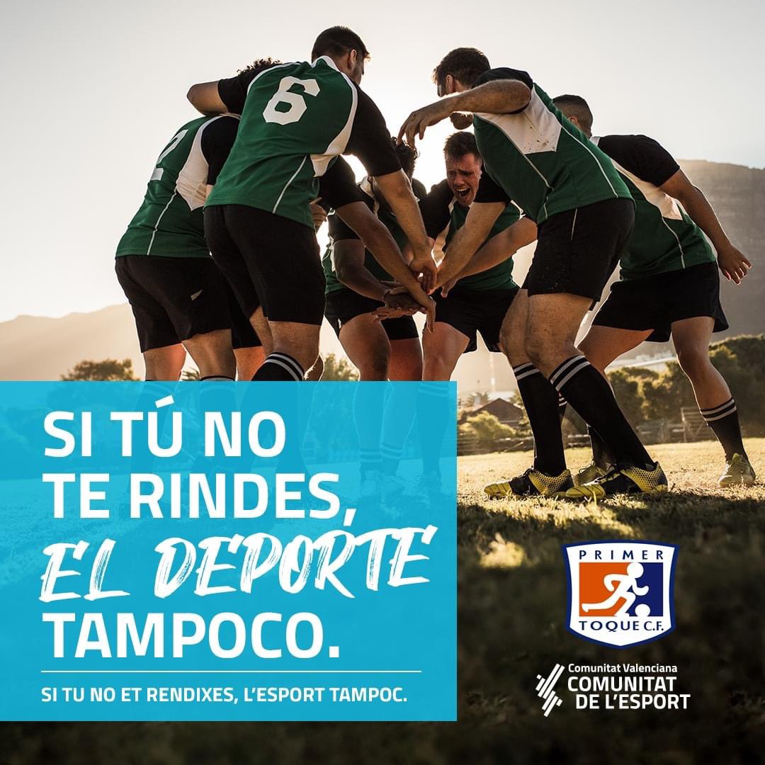 primertoquecf's tweet image. ✅Primer Toque CF se suma a la campaña "Si tú no te rindes, el deporte tampoco" promovida por la @generalitat y la @FTA_CV 

ℹ️ primertoquecf.com/club/actualida…

#ElDeporteNoSeRinde #eoeooe #primertoquecf #COVID19