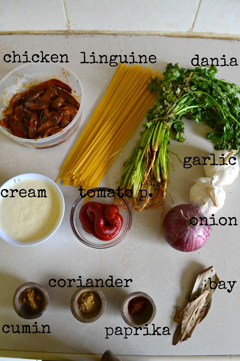 Here is what you will need. As I mentioned in the video: , you can use any kind of pasta but fettucini, penne and spaghetti are best in place of linguine.