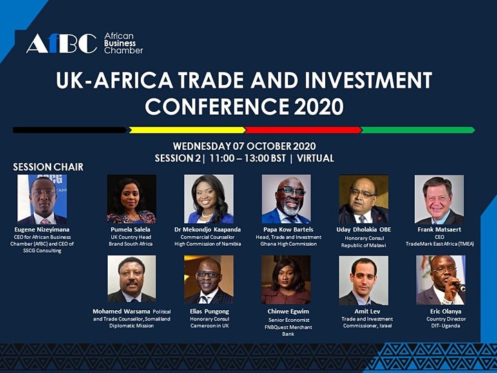 Curious about business opportunities in Namibia? Then join us tomorrow on 7 October at the UK-Africa Trade and Investment Conference 2020 hosted by <a href="/AfricanBChamber/">African Business Chamber (AfBC)</a>. To register, visit african-chamber.com/afbc-conferenc….