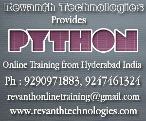 RevanthOnline's tweet image. Python Online Training in India. revanthtechnologies.com/python-online-… #PythonOnlineTraining #PythonOnlineClassesInIndia #PythonOnlineClasses #PythonOnlineTraining #pythonlearning #OnlinePythonClassesInIndia #OnlinePythonTraining
