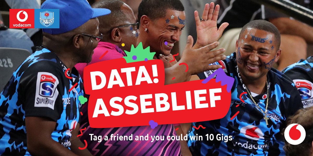 BlueBullsRugby's tweet photo. 🚨 COMPETITION TIME 🚨

Stand a chance to win 10 Gigs of @vodacom data! 🔥 

To enter RT this post with the comment #DataAsseblief 

#BullsFamily re-defining Blue Monday’s 🤩

T’s &amp; C’s apply: https://t.co/tH4gE64eI2 https://t.co/xn9NvcjW4X