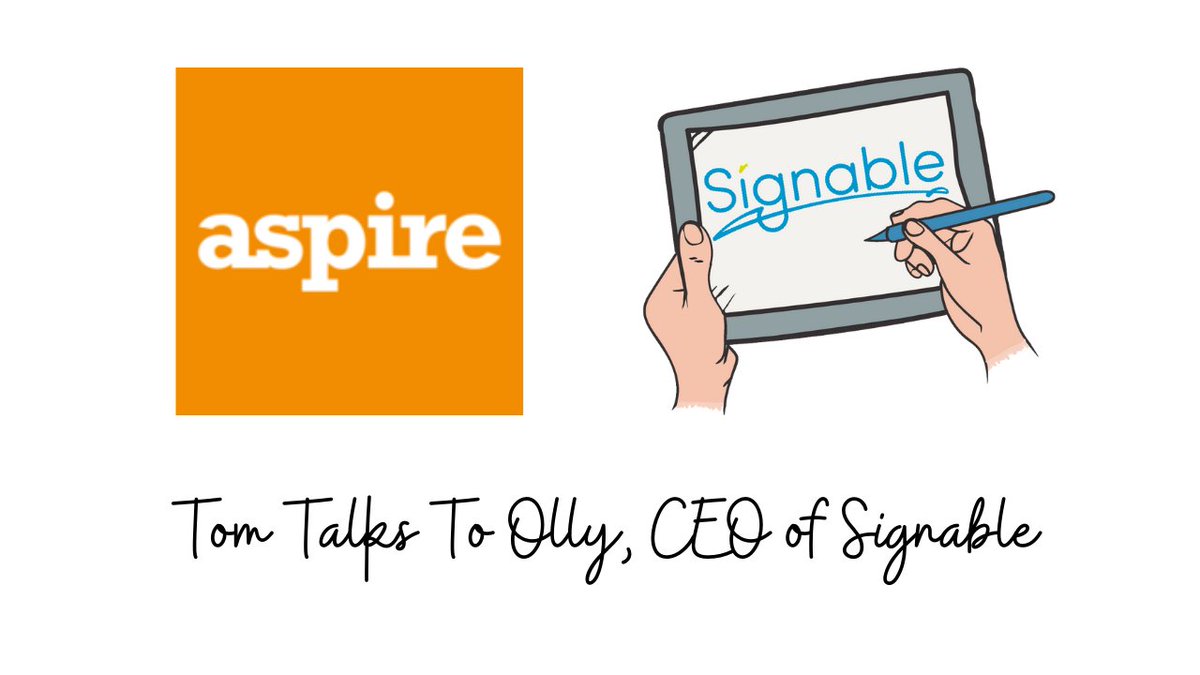 This week, Tom speaks to <a href="/signablehq/">Signable</a> CEO, Olly Culverhouse.; the Bristol based company offering electronic signature capabilities.  

Boasting 7,000 customers, providing electronic signatures on 350,000 documents a month. 

#ItsAboutYou #TomTalks #Bristol

youtube.com/watch?v=HsdM0J…