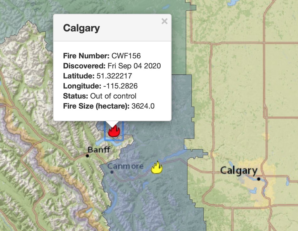 Fire now being classified as out of control 3624.0 hectares likely due to very dry conditions and strong  gusty winds dangerous fire conditions. Luckily its late in the season and shouldn't last too long #abstorm #abfire wildfire.alberta.ca/wildfire-statu…