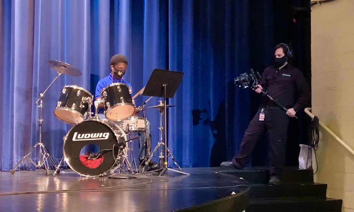 Recording <a href="/HandBand1/">Hand Band</a>’s Walk for Life virtual performance last week! Full video will be available on R1TV On Demand soon. #R1PINKOUT #R1WalkforLife #Pink4Prisma #R1LetsWalkTogether <a href="/NancyArts4All/">Richland One Arts</a>