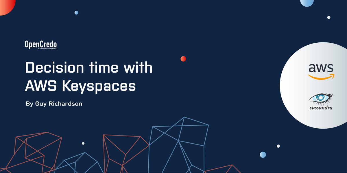 OpenCredo's tweet image. Wondering how AWS Keyspaces differs from Open Source Cassandra? @agewd explores this new offering from AWS in our recent blog and some use cases that it might suitable for opencredo.com/blogs/decision… #aws #keyspaces #cassandra #devops #opensource
