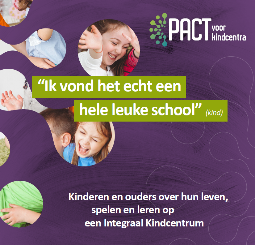 Afgelopen jaar hebben <a href="/DoornenbalJ/">Jeannette Doornenbal</a> en <a href="/dorienpetri/">Dorien Petri</a> van <a href="/lectoraatJES/">Lectoraat Jeugd, Educatie en Samenleving</a> onderzoek uitgevoerd bij vier integrale kindcentra. Hoe ervaren kinderen en ouders het leven, spelen en leren op een IKC en hoe kijken ze terug op die tijd? pactvoorkindcentra.nl/nieuws/op-weg-…