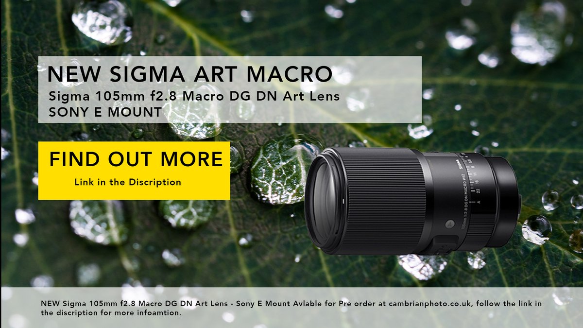 BAND NEW Mid-telephoto macro lens with edge-to-edge sharpness from SIGMA. PRE ORDER NOW AVAILABLE 
ow.ly/Qgi750BKWLh