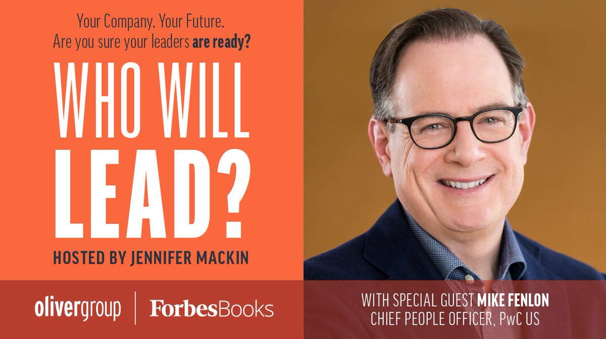 The new episode of Jennifer Mackin's Who Will Lead Podcast is live! Jennifer talks w/ Mike Fenlon, Chief People Officer of PricewaterhouseCoopers, about teams working together effectively while virtual, and the importance of digital upscaling

Listen here! ow.ly/nKqx50BKAhV