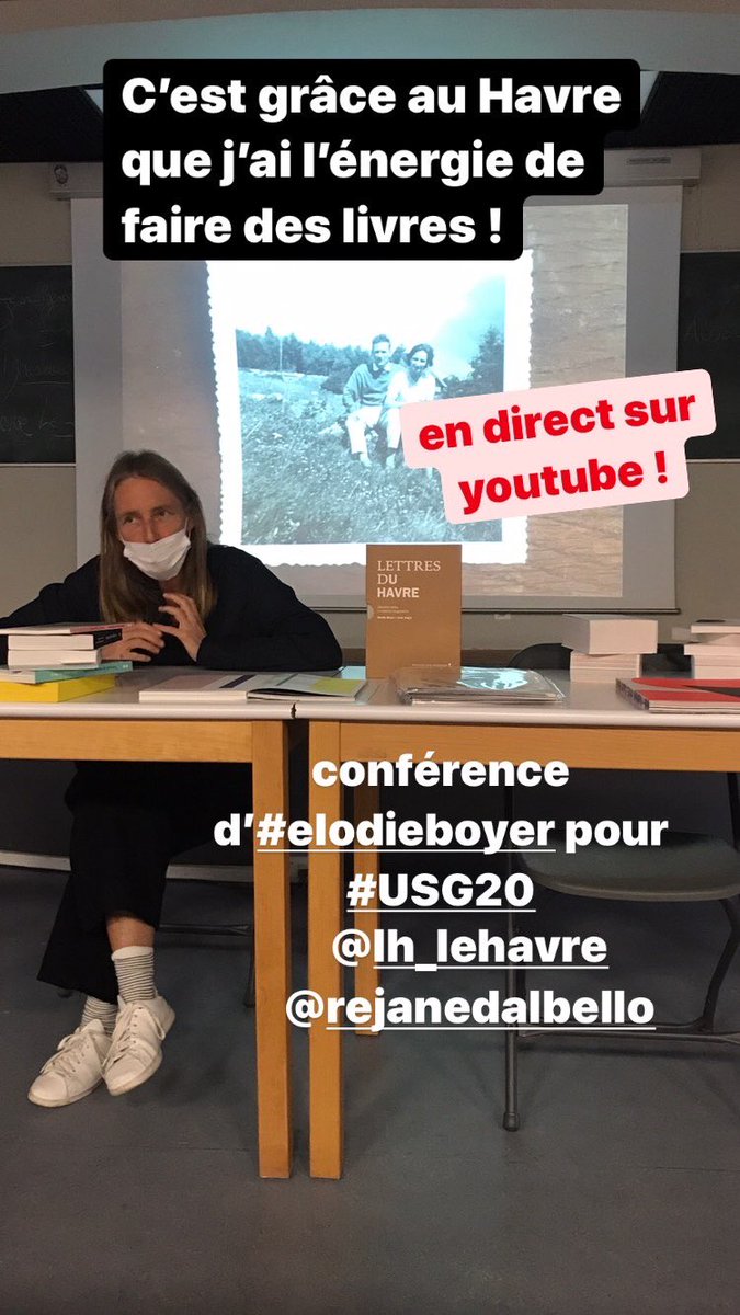 C’est maintenant en live 
youtu.be/sTD8c30-CZ4 !
Elodie Boyer <a href="/EdNonStandard/">Non Standard</a> invitée du #thvlh <a href="/LH_LeHavre/">Le Havre</a> dans les locaux de l’<a href="/esadhar_/">ESADHaR</a>  pour #USG20